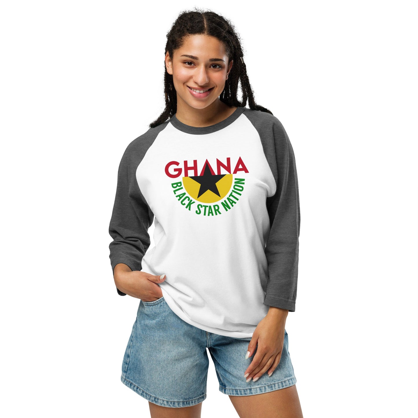3/4 sleeve raglan shirt - THREE BOYZ