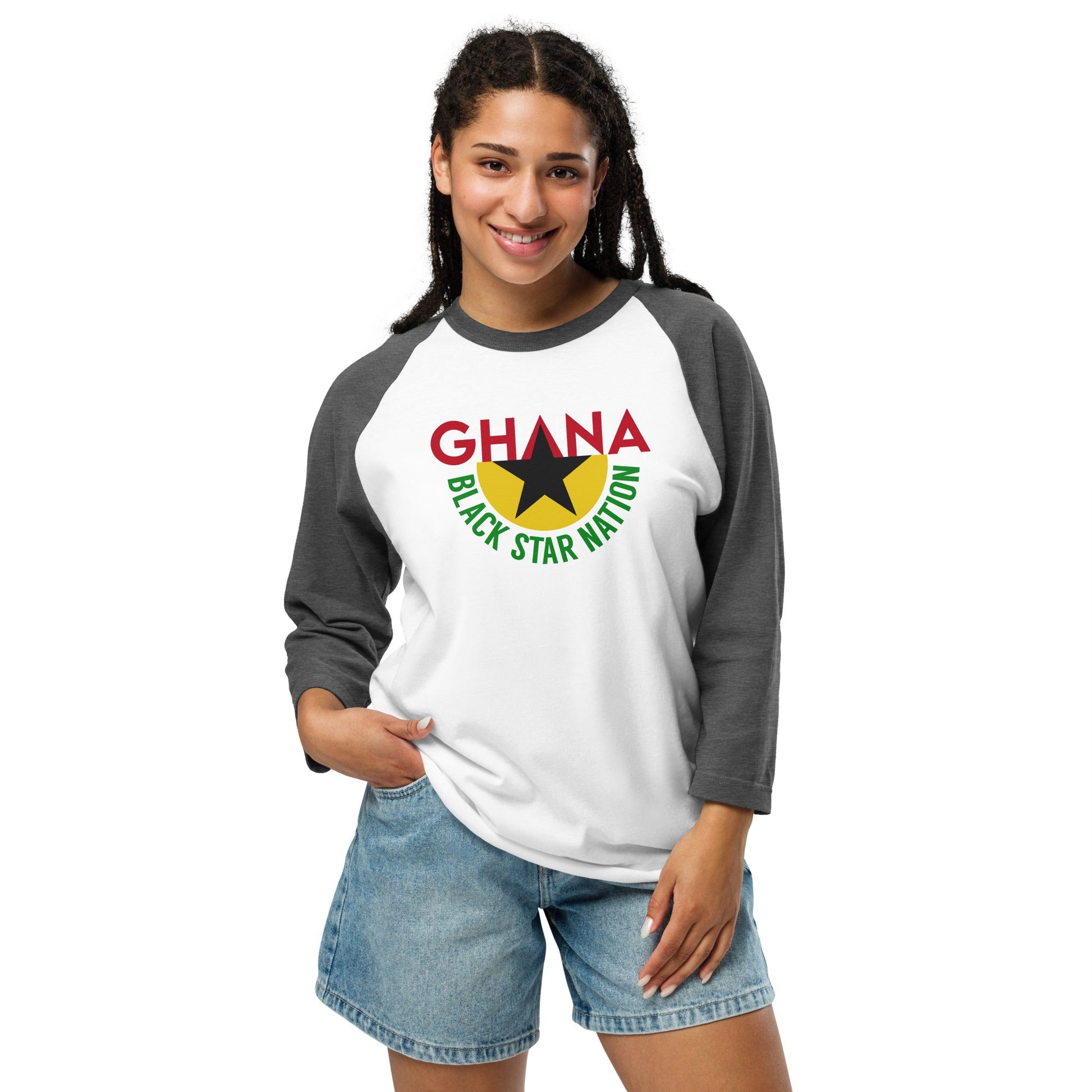 3/4 sleeve raglan shirt - THREE BOYZ