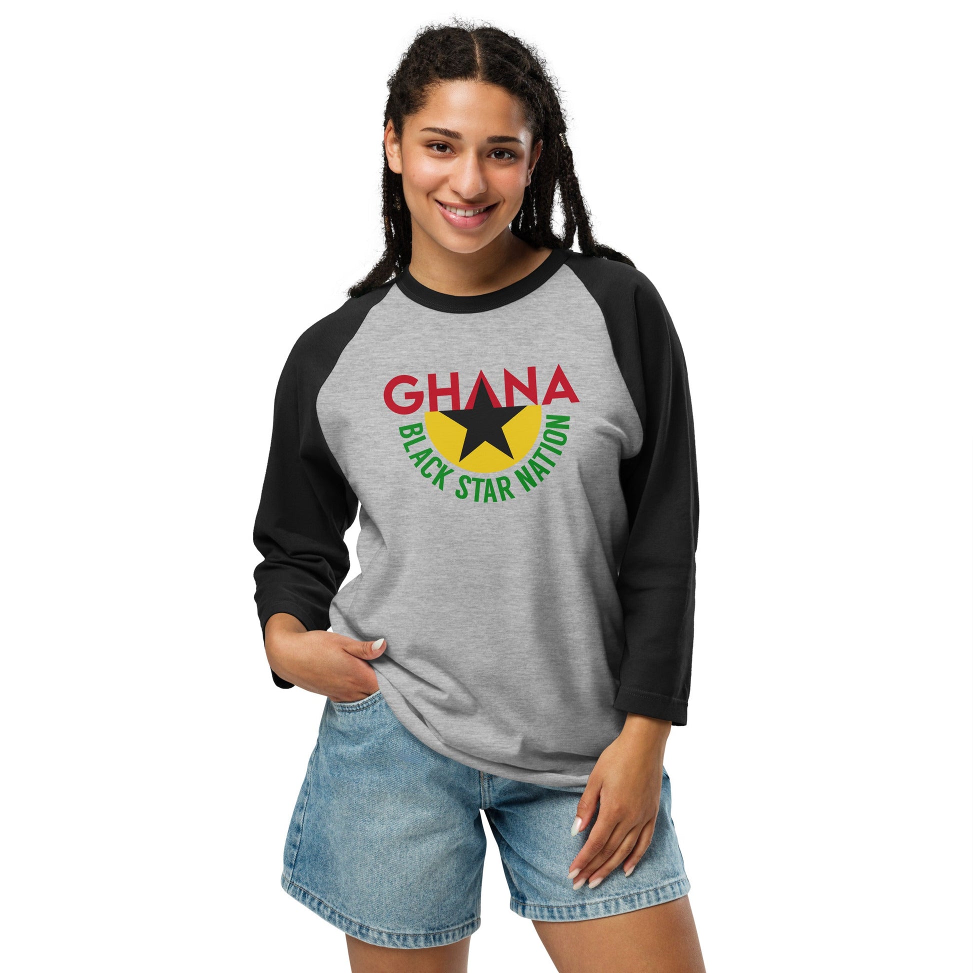 3/4 sleeve raglan shirt - THREE BOYZ