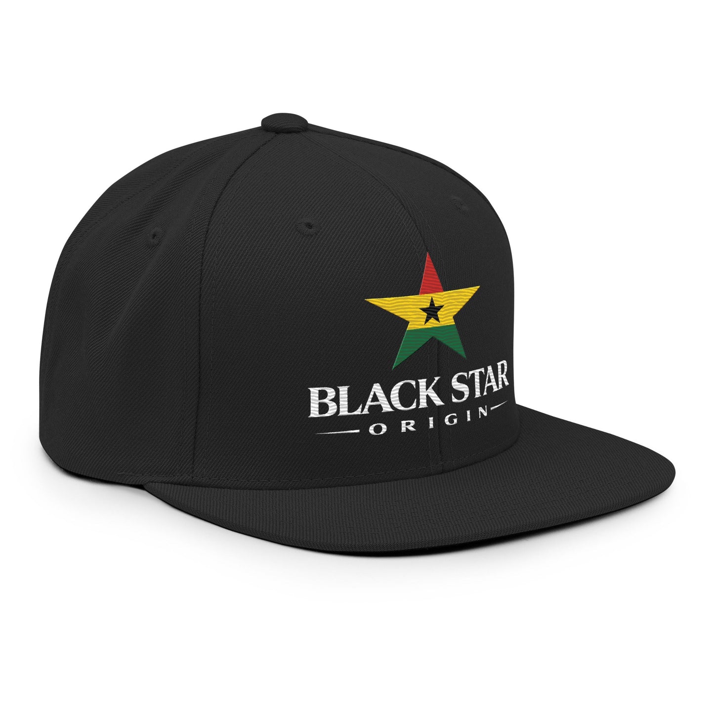 Black Star Origin Snapback Hat - THREE BOYZ