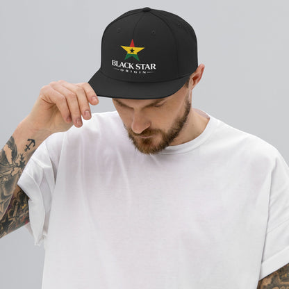 Black Star Origin Snapback Hat - THREE BOYZ