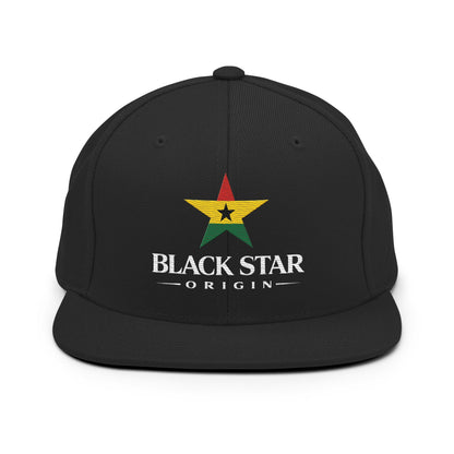 Black Star Origin Snapback Hat - THREE BOYZ
