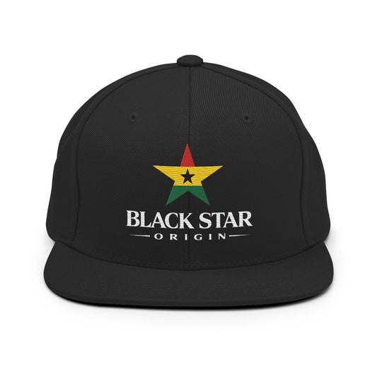 Black Star Origin Snapback Hat - THREE BOYZ