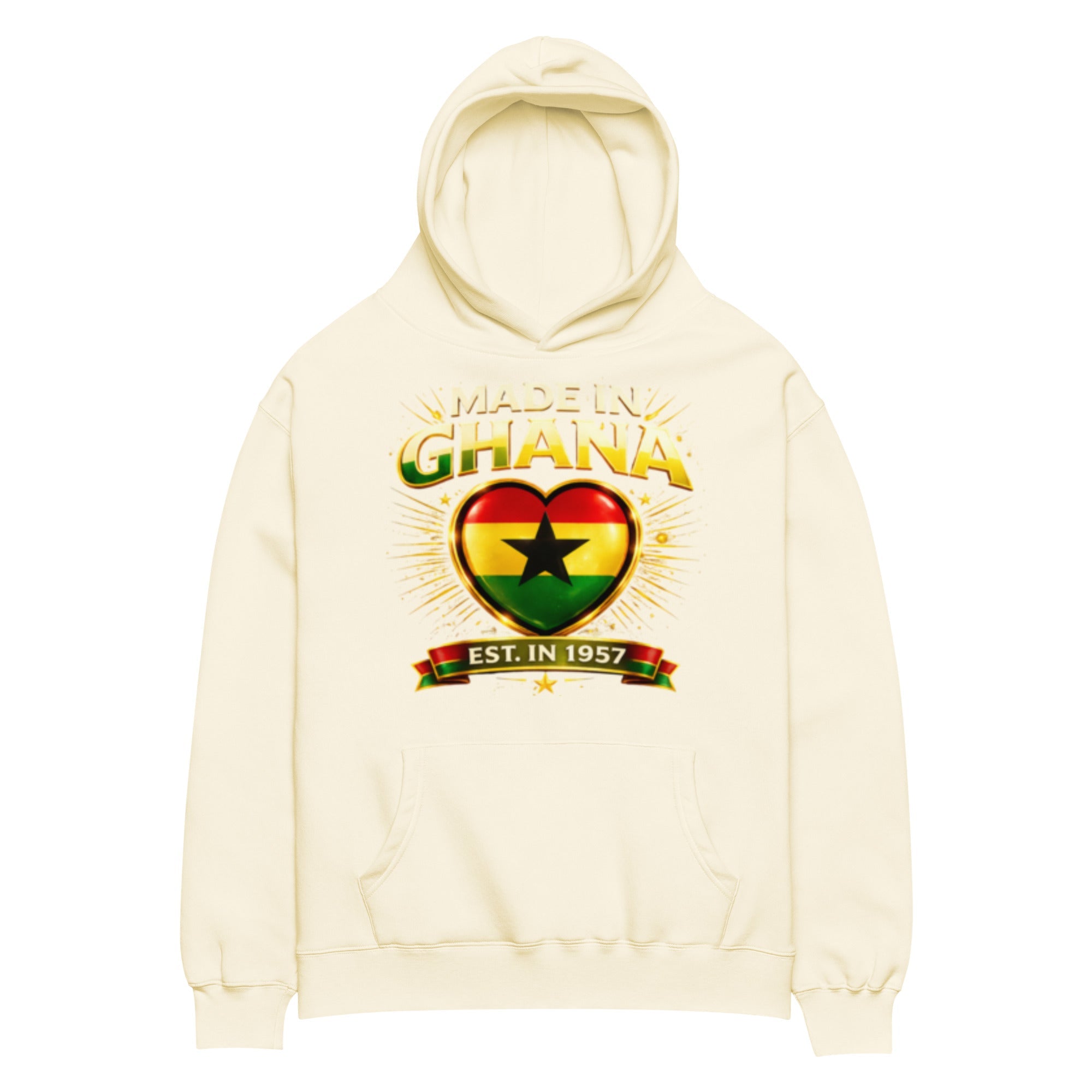 Elite Ghana Heritage Oversized Hoodie - THREE BOYZ - THREE BOYZ