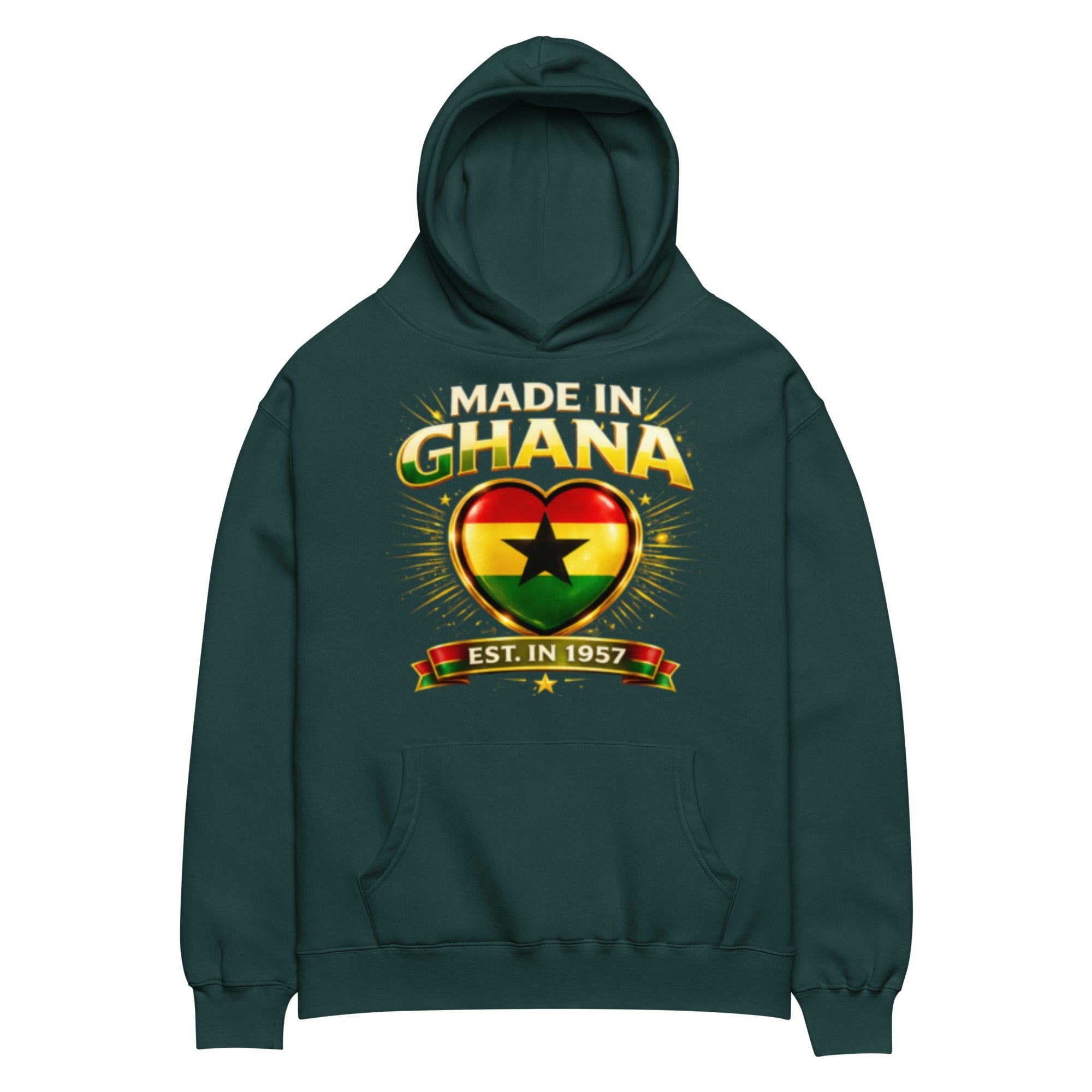 Elite Ghana Heritage Oversized Hoodie - THREE BOYZ - THREE BOYZ