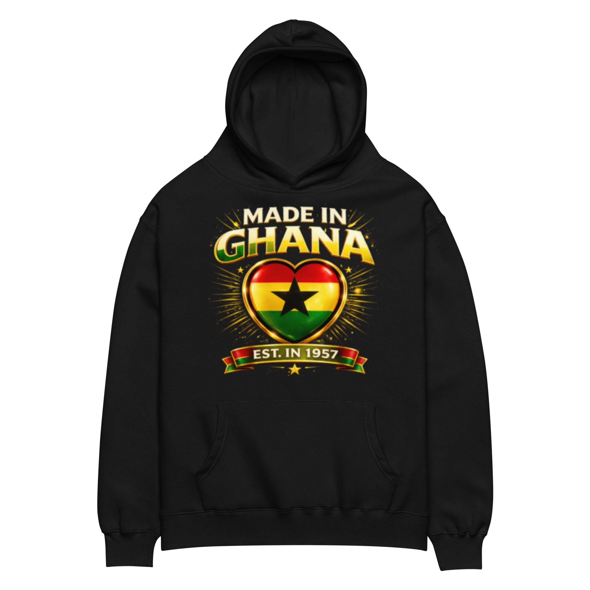 Elite Ghana Heritage Oversized Hoodie - THREE BOYZ - THREE BOYZ