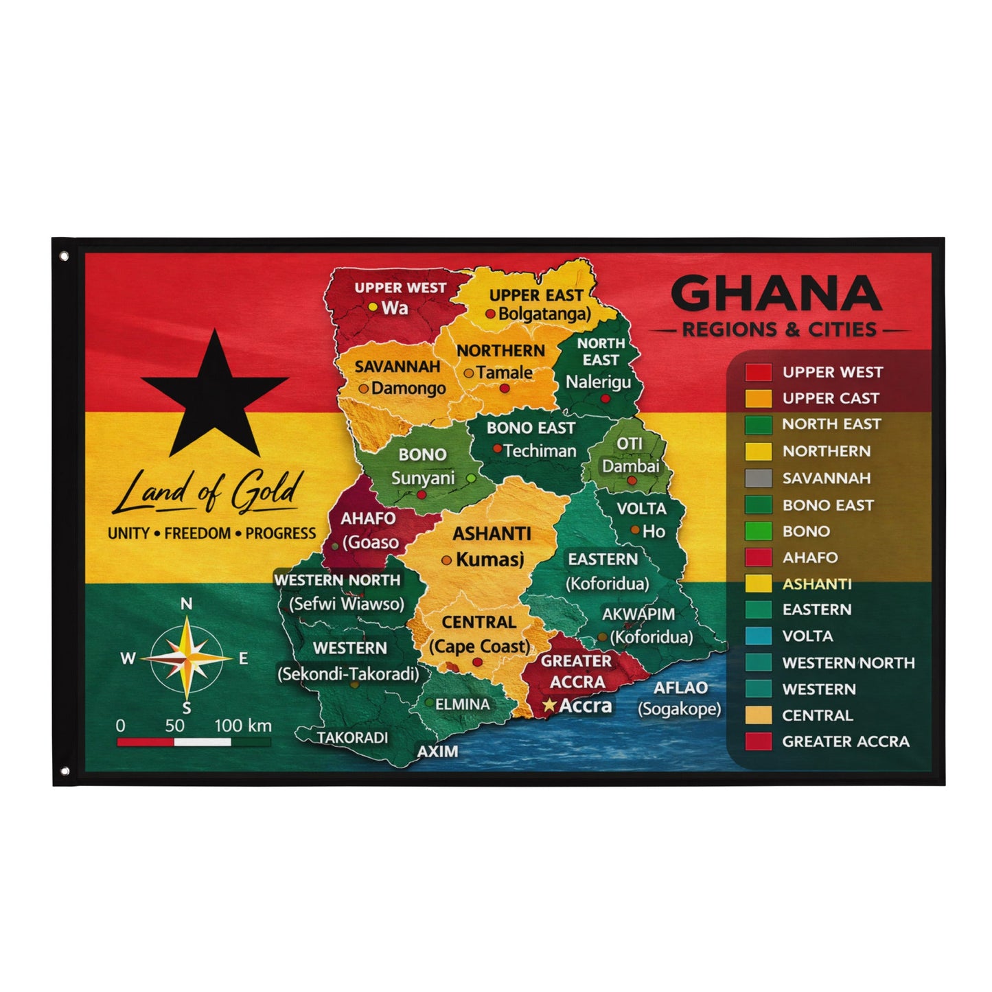 Ghana Flag - THREE BOYZ