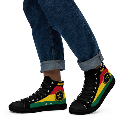 Ghana Men’s high top canvas shoes - THREE BOYZ