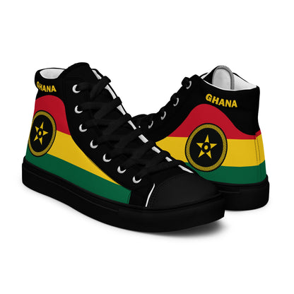 Ghana Men’s high top canvas shoes - THREE BOYZ