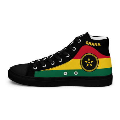 Ghana Men’s high top canvas shoes - THREE BOYZ