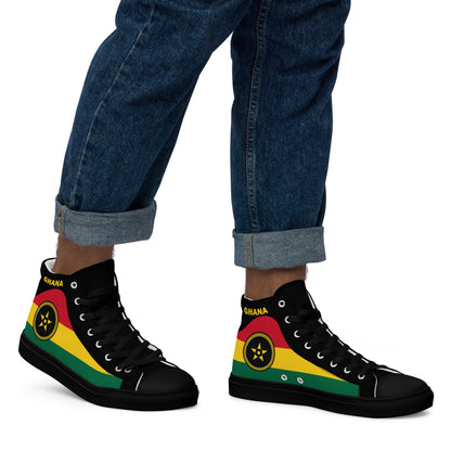 Ghana Men’s high top canvas shoes - THREE BOYZ