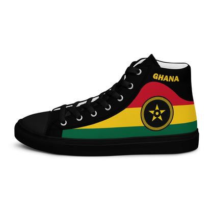 Ghana Men’s high top canvas shoes - THREE BOYZ