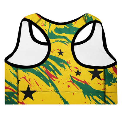 Ghana Padded Sports Bra - THREE BOYZ