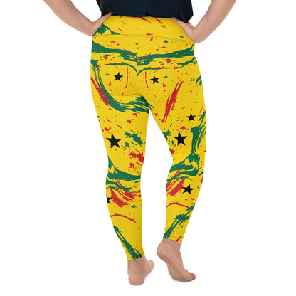 Ghana Plus Size Leggings - THREE BOYZ