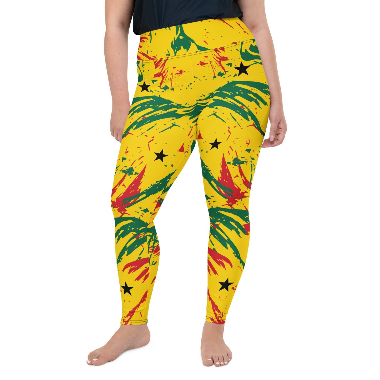 Ghana Plus Size Leggings - THREE BOYZ