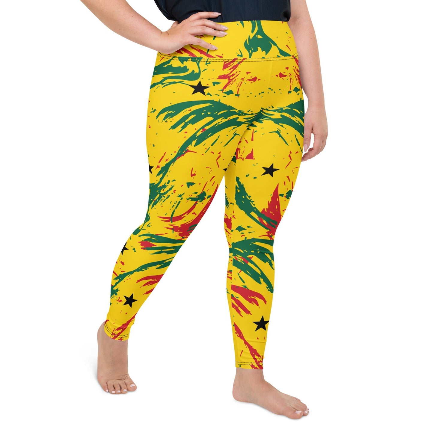 Ghana Plus Size Leggings - THREE BOYZ
