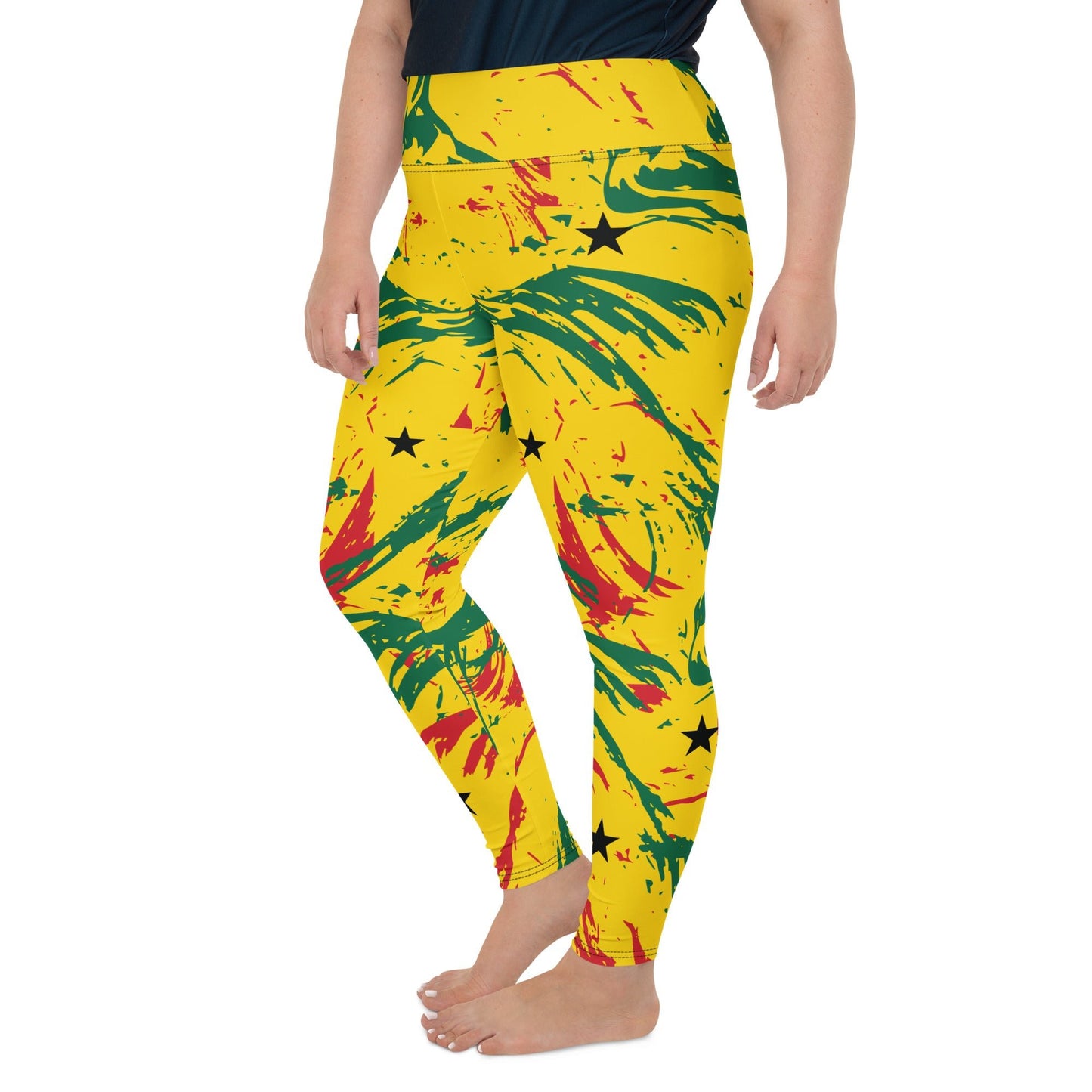 Ghana Plus Size Leggings - THREE BOYZ
