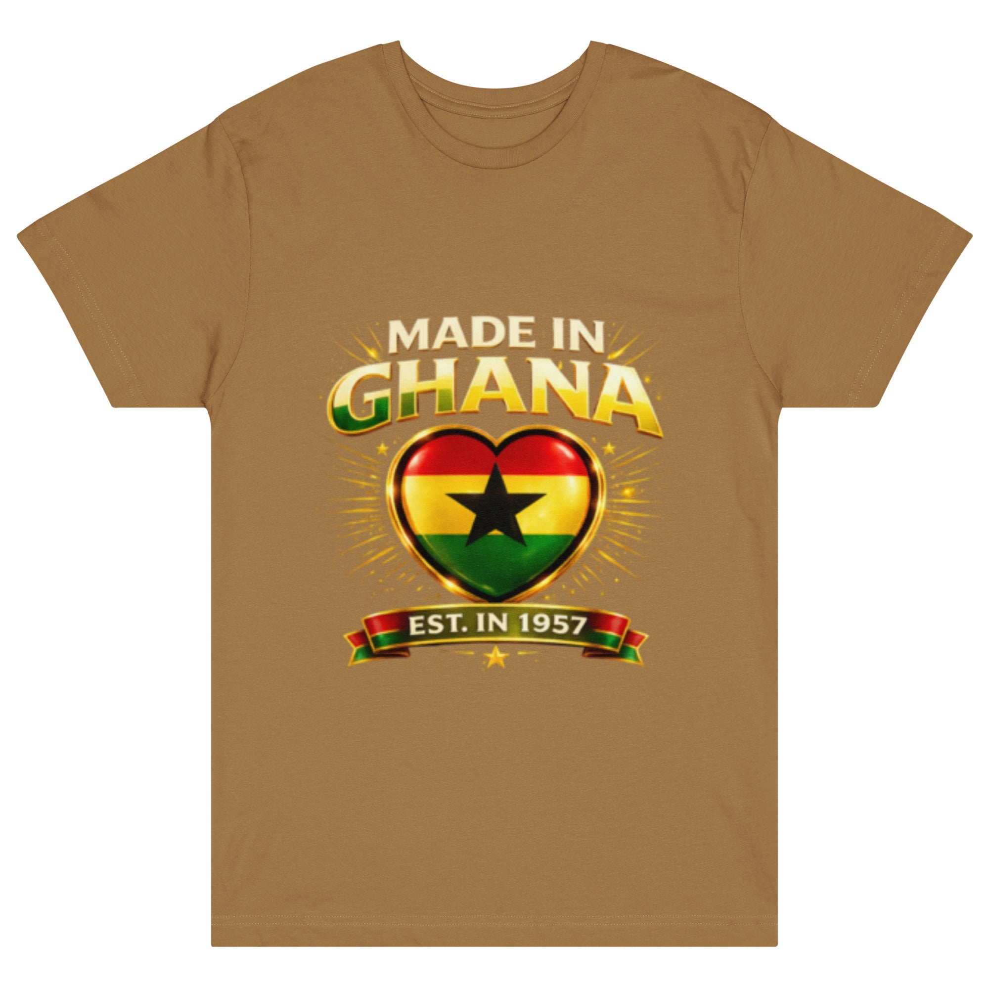 Ghana Pride Fine Jersey T-Shirt - THREE BOYZ - THREE BOYZ