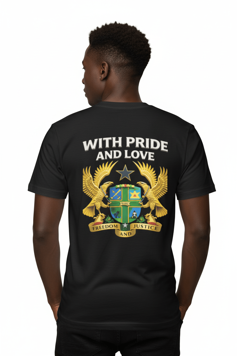 Ghana Pride Fine Jersey T-Shirt - THREE BOYZ - THREE BOYZ