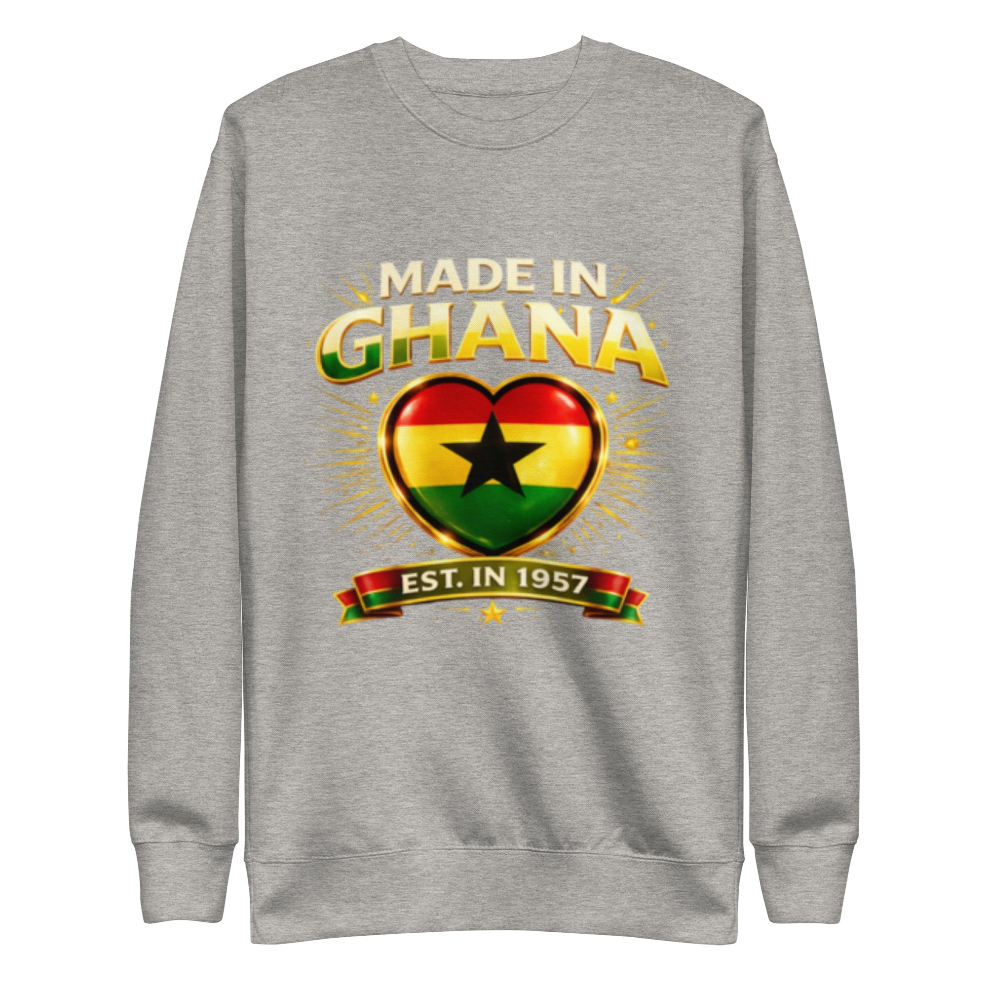Ghana Pride Premium Crew Sweatshirt - THREE BOYZ - THREE BOYZ