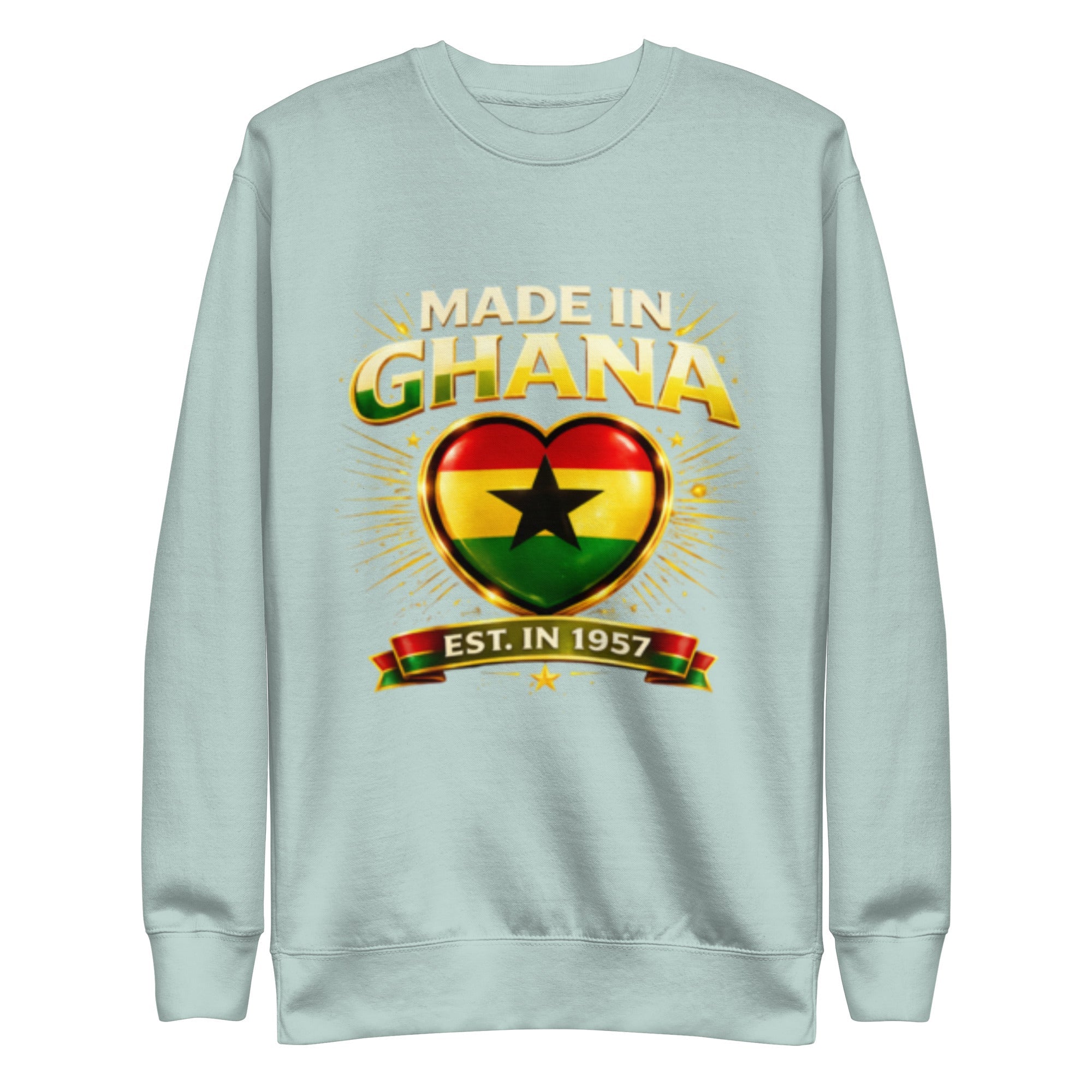 Ghana Pride Premium Crew Sweatshirt - THREE BOYZ - THREE BOYZ