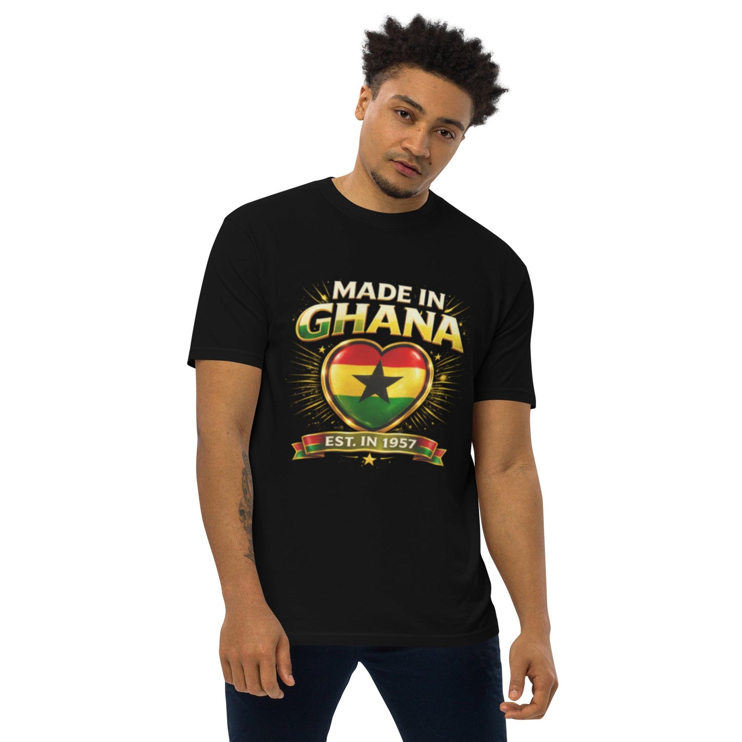 Men’s premium heavyweight tee - THREE BOYZ