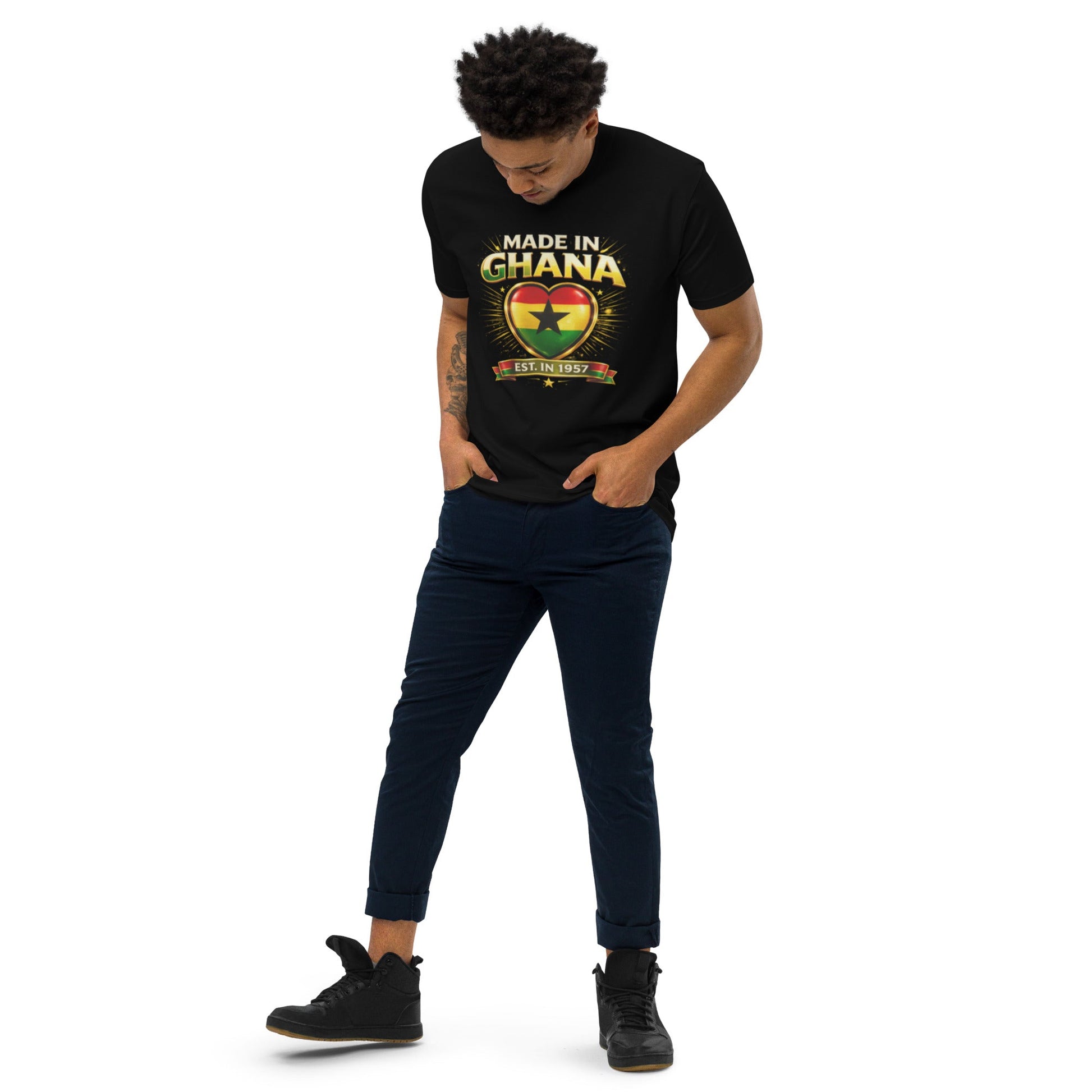 Men’s premium heavyweight tee - THREE BOYZ