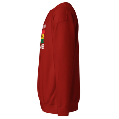Unisex Premium Sweatshirt - Ghana pride - THREE BOYZ