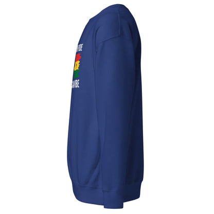 Unisex Premium Sweatshirt - Ghana pride - THREE BOYZ